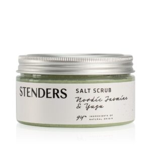 Salz Körperpeeling mit AHA Nordischer Jasmin & Eisenkraut