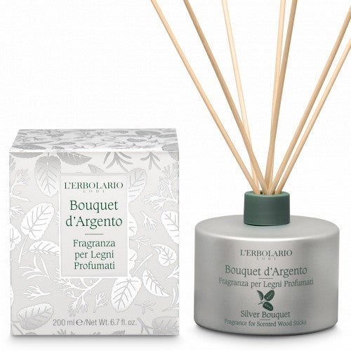 BOUQUET D'ARGENTO Raumduft mit Holzstäbchen 9 lerbolario bouquet d argento raumduft mit holzstaebchen 200ml 4
