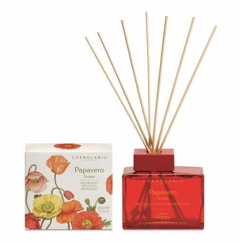 PAPAVERO SOAVE Raumduft mit Holzstäbchen 7 lerbolario papavero soave raumduft mit holzstaebchen 200ml