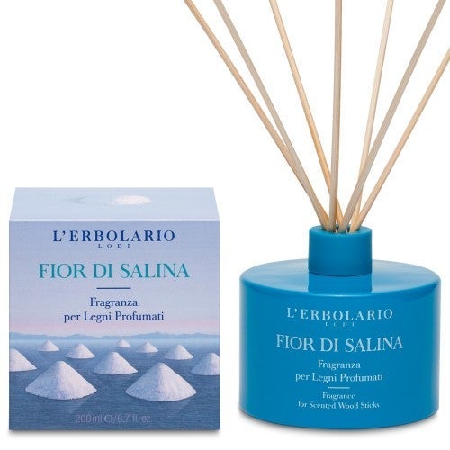 FIOR DI SALINA Raumduft mit Holzstäbchen 4 lerbolario regine dei prati eau de parfum 50ml 8