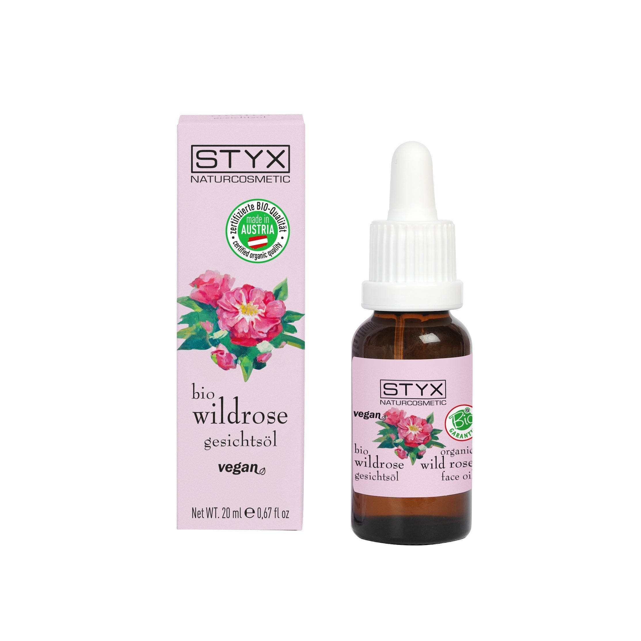 BIO Wildrose Gesichtsöl 2 styx 18810 kdk wildrose gesichtsoel 20ml