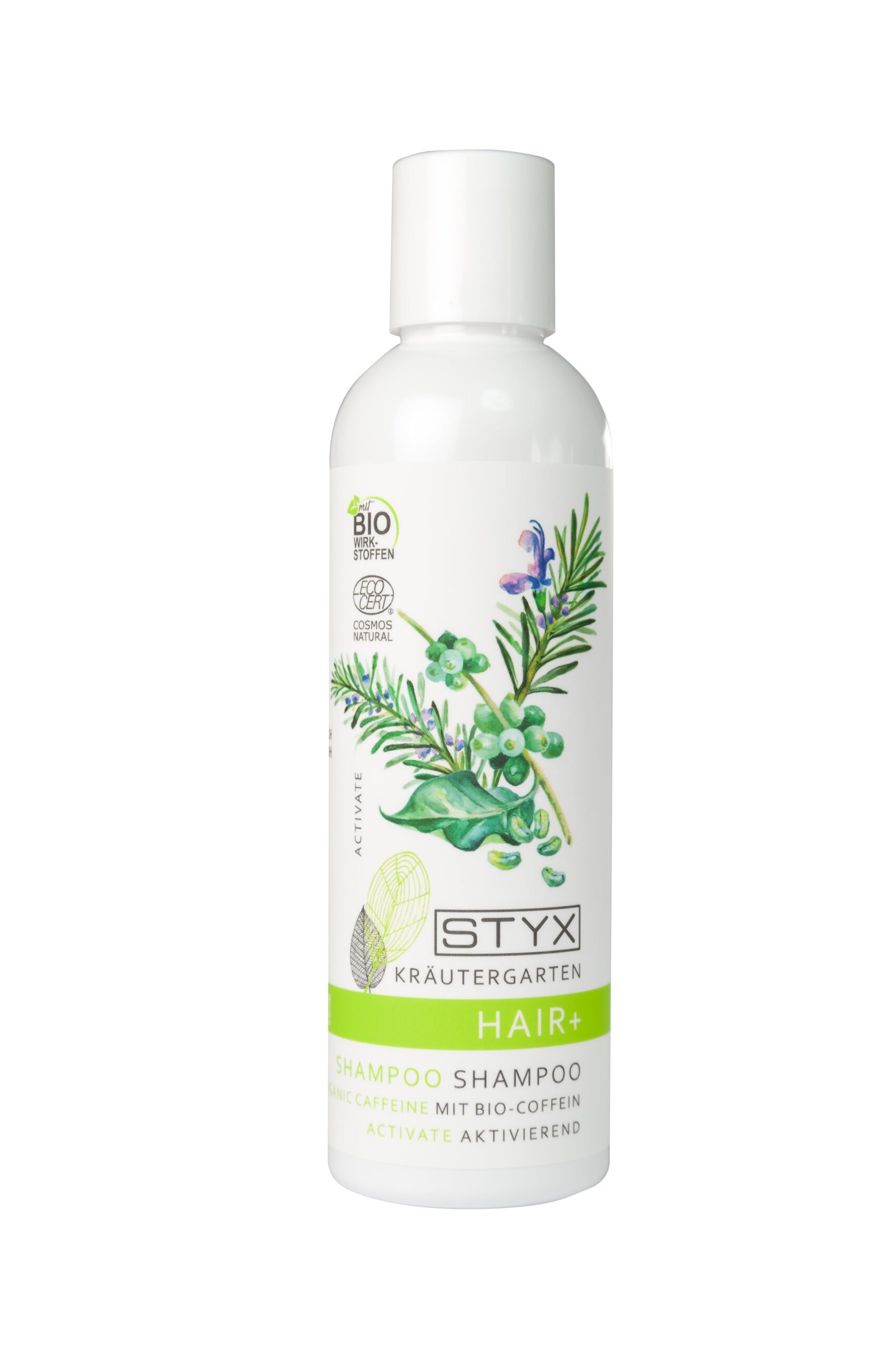 Kräutergarten Shampoo HAIR+ mit Bio Coffein 4 styx kraeutergarten shampoo bio coffein 200ml scaled