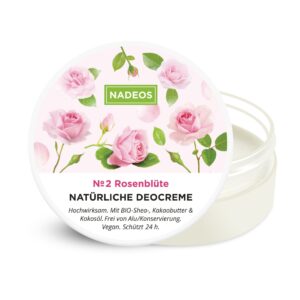 Natürliche Deocreme Rosenblüte