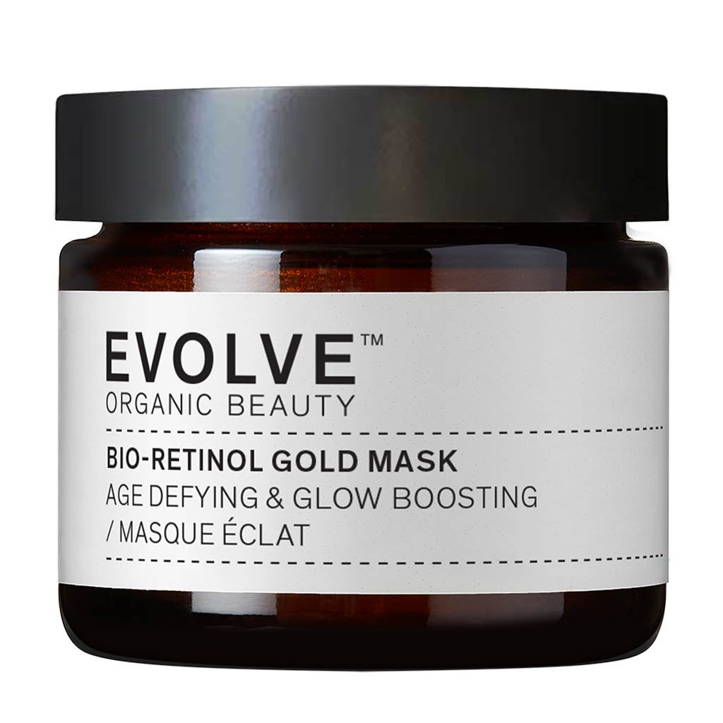 evolve organic beauty bio retinol gold mask 60ml