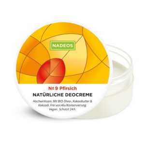 Natürliche Deocreme Pfirsich