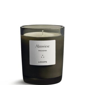 Duftkerze Almwiese (kräuterfrisch, leicht blumig)