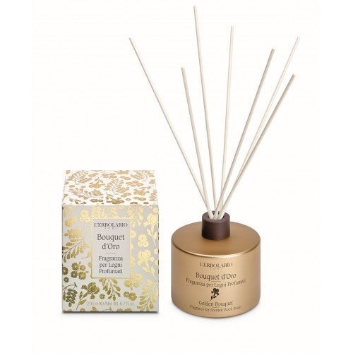 lerbolario bouquet d oro raumduft mit holzstaebchen 200ml 2