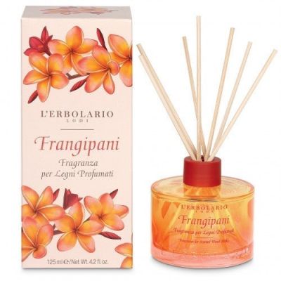lerbolario frangipani raumduft mit holzstaebchen
