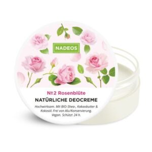 Natürliche Deocreme Rosenblüte